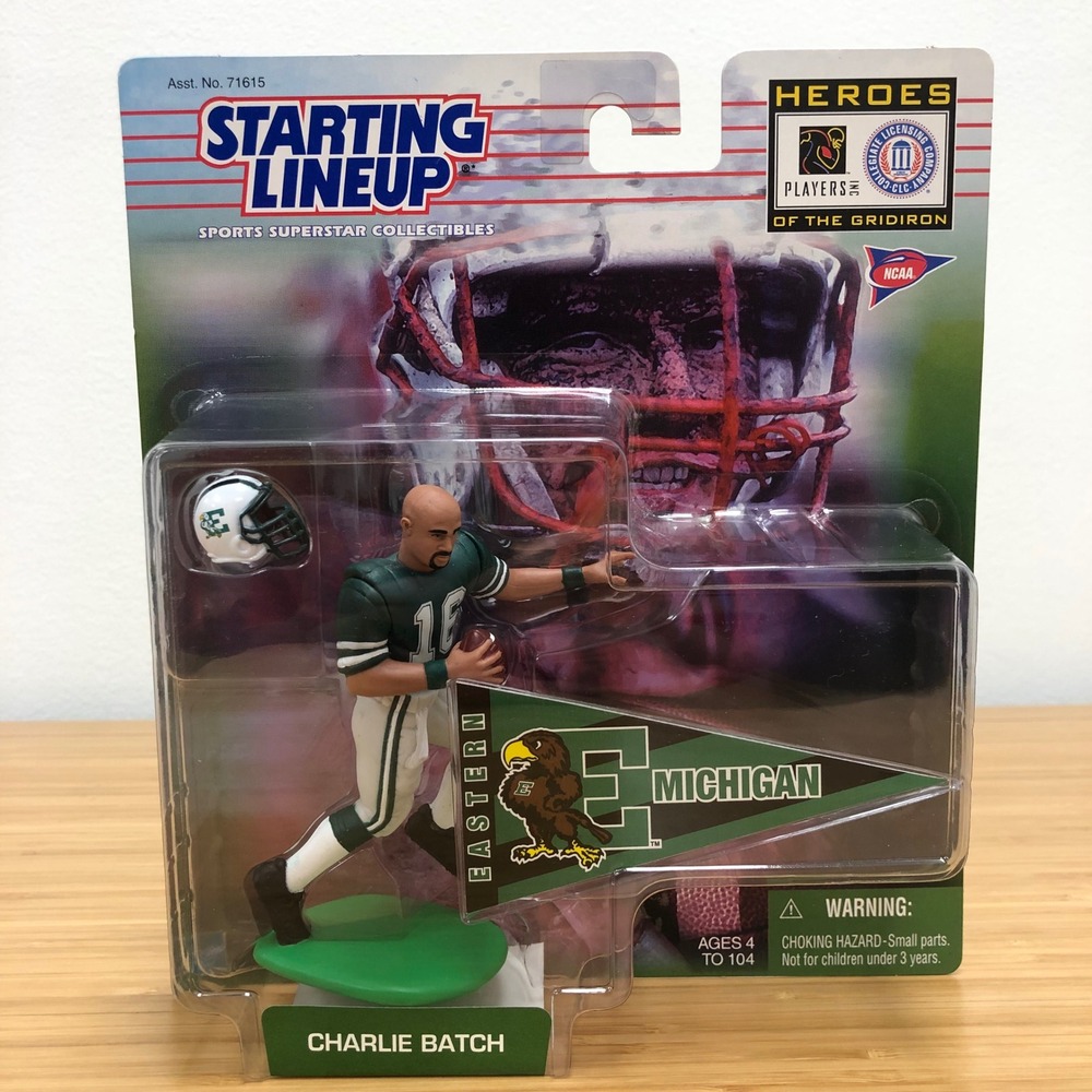 Starting‎ Lineup Charlie Batch Action Figure Mens Collectors Green EMU 1999 NCAA